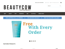 Tablet Screenshot of beautycow.com